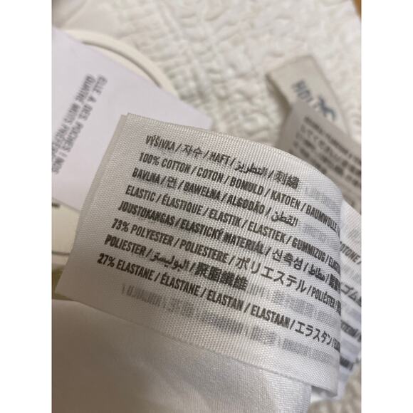 NEW Hollister White Floral Eyelet Embroidered Tiered Mini Flare A-Line Skirt L - Picture 5 of 5